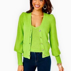 Lilly Pulitzer Green Cardigan, Small